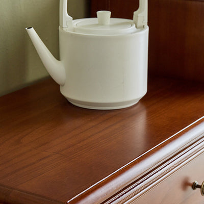 Modern Minimalist Solid Wood Rectangular Storage Cabinet 3/4-Drawer For Living Room