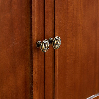 Modern Minimalist Solid Wood Rectangular Storage Cabinet 3/4-Drawer For Living Room