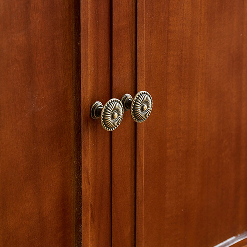 Modern Minimalist Solid Wood Rectangular Storage Cabinet 3/4-Drawer For Living Room