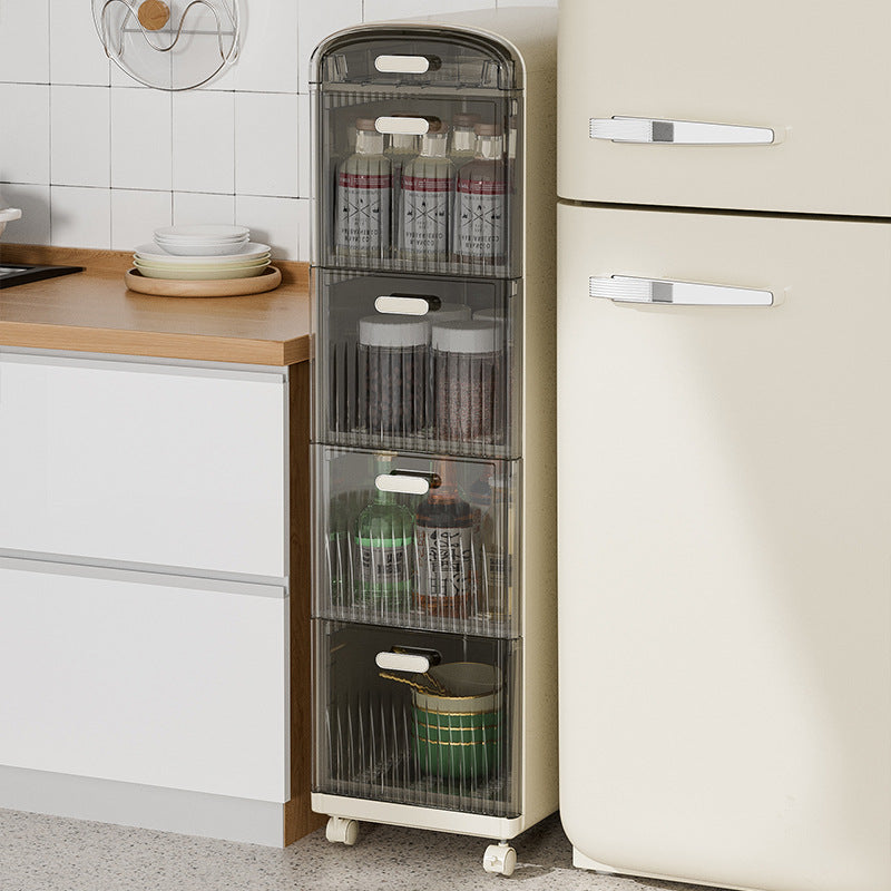 Modern Minimalist PP ABS Rectangular Storage Cabinet 3/4/5-Drawer For Living Room
