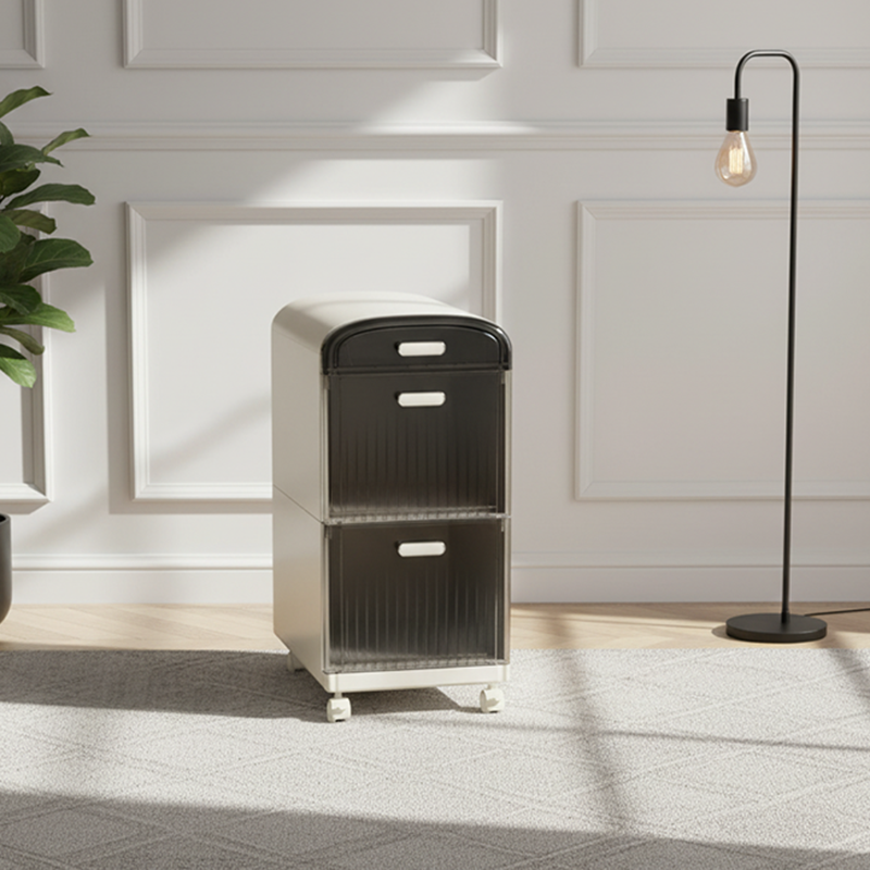 Modern Minimalist PP ABS Rectangular Storage Cabinet 3/4/5-Drawer For Living Room