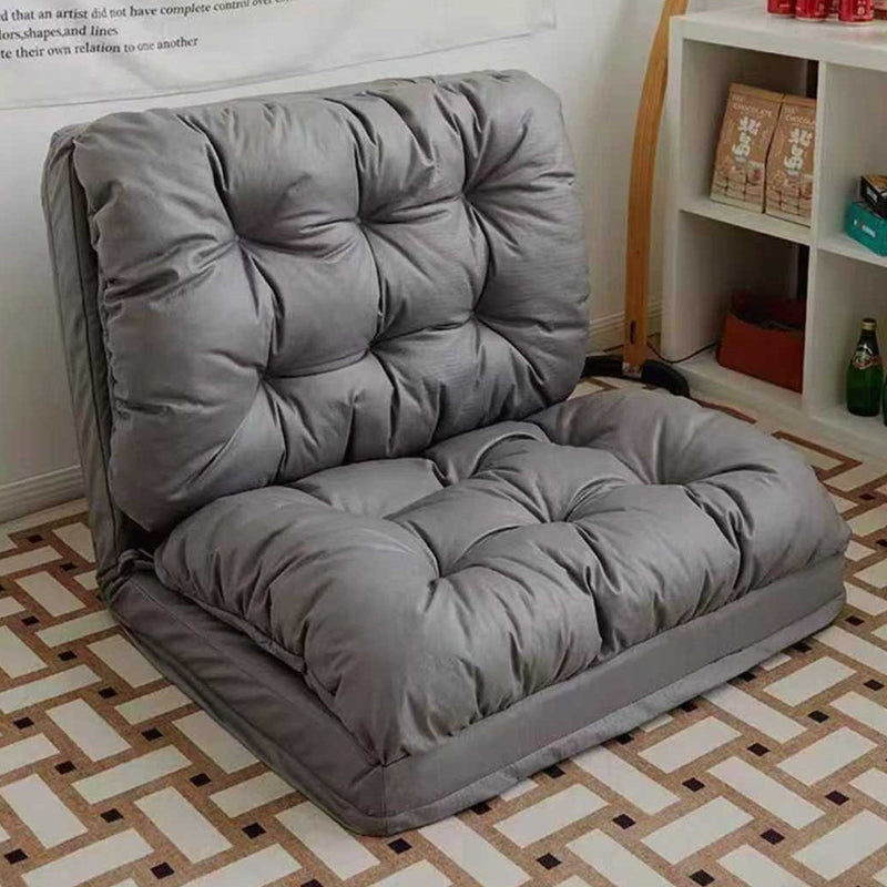 Modern Minimalist Bubble Fabric Iron Rectangular Accent Chair Backrest Armless For Living Room