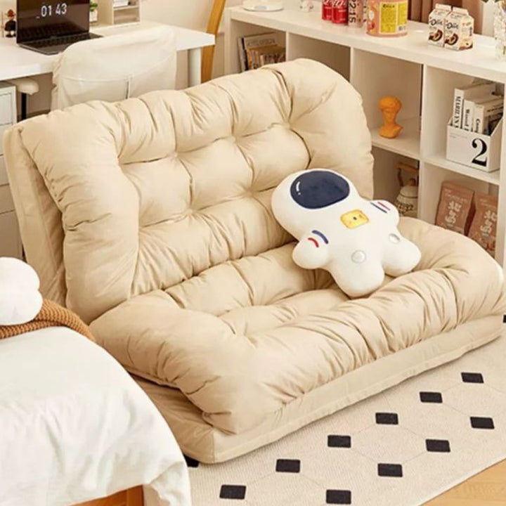 Chaise d'appoint rectangulaire sans accoudoirs au design minimaliste moderne, tissu bouclé, structure en fer, pour salon 