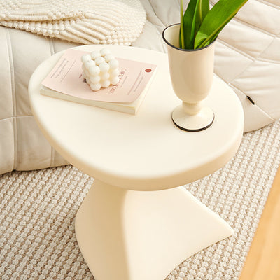 Modern Minimalist PE Cylinder Side Table 1-Tier For Living Room