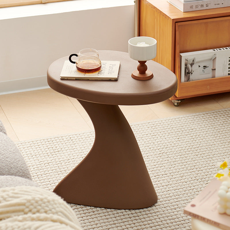 Modern Minimalist PE Cylinder Side Table 1-Tier For Living Room