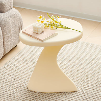 Modern Minimalist PE Cylinder Side Table 1-Tier For Living Room
