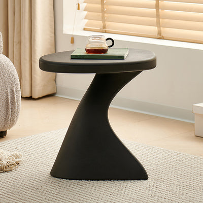 Modern Minimalist PE Cylinder Side Table 1-Tier For Living Room
