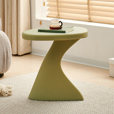 Modern Minimalist PE Cylinder Side Table 1-Tier For Living Room
