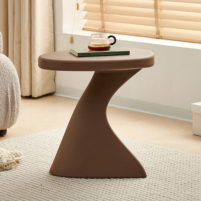 Modern Minimalist PE Cylinder Side Table 1-Tier For Living Room