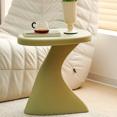 Modern Minimalist PE Cylinder Side Table 1-Tier For Living Room
