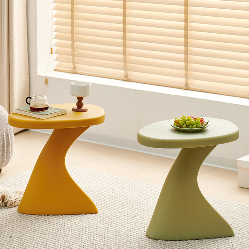 Modern Minimalist PE Cylinder Side Table 1-Tier For Living Room