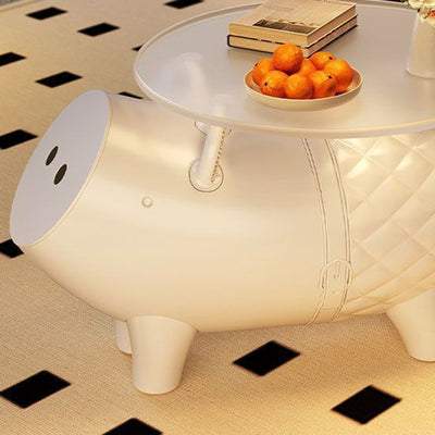 Contemporary Creative Plastic Pig-Shaped Side Table 1-Storage For Living Room