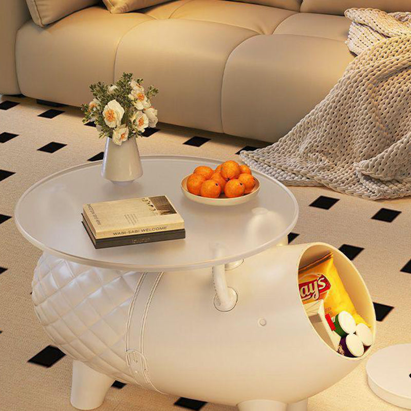Contemporary Creative Plastic Pig-Shaped Side Table 1-Storage For Living Room