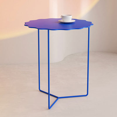 Contemporary Nordic Rectangular Round Iron Carbon Steel Coffee Table 1-Tier For Living Room