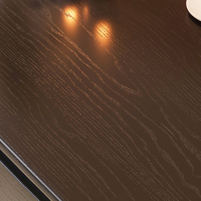 Traditional French Rectangular Solid Wood Coffee Table 2-Drawer For Living Room