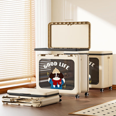 Modern Minimalist Rectangular PP Side Table 1-Storage For Living Room