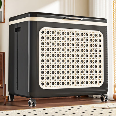 Modern Minimalist Rectangular PP Side Table 1-Storage For Living Room