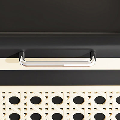 Modern Minimalist Rectangular PP Side Table 1-Storage For Living Room