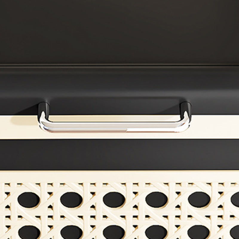 Modern Minimalist Rectangular PP Side Table 1-Storage For Living Room