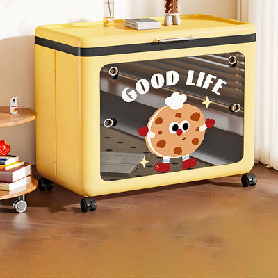 Modern Minimalist Rectangular PP Side Table 1-Storage For Living Room