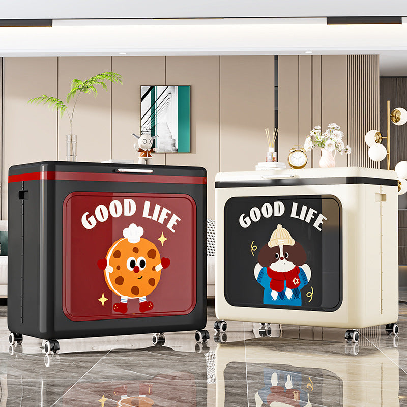 Modern Minimalist Rectangular PP Side Table 1-Storage For Living Room