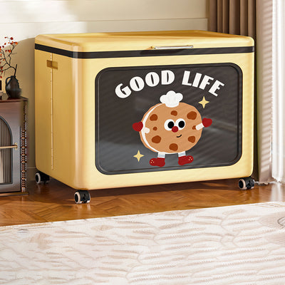 Modern Minimalist Rectangular PP Side Table 1-Storage For Living Room