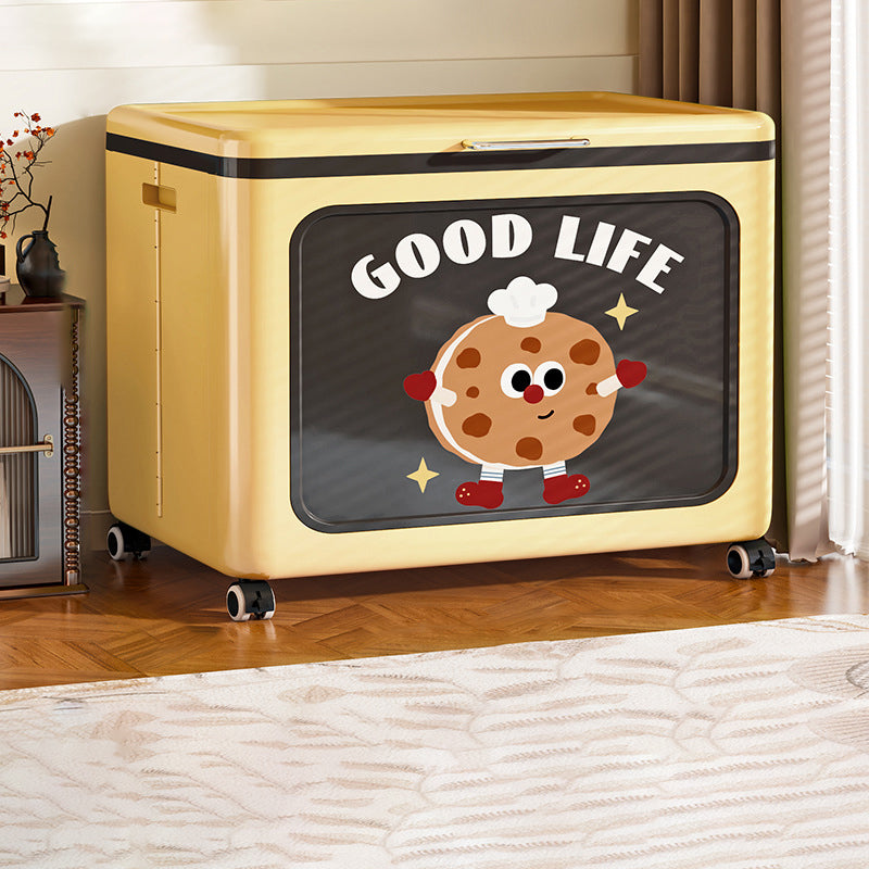 Modern Minimalist Rectangular PP Side Table 1-Storage For Living Room