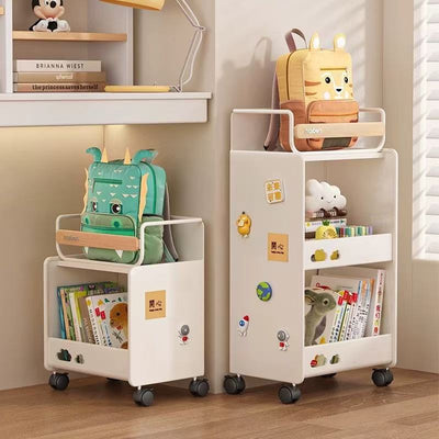 Modern Minimalist Rectangular Carbon Steel Side Table 2/3-Tier For Living Room