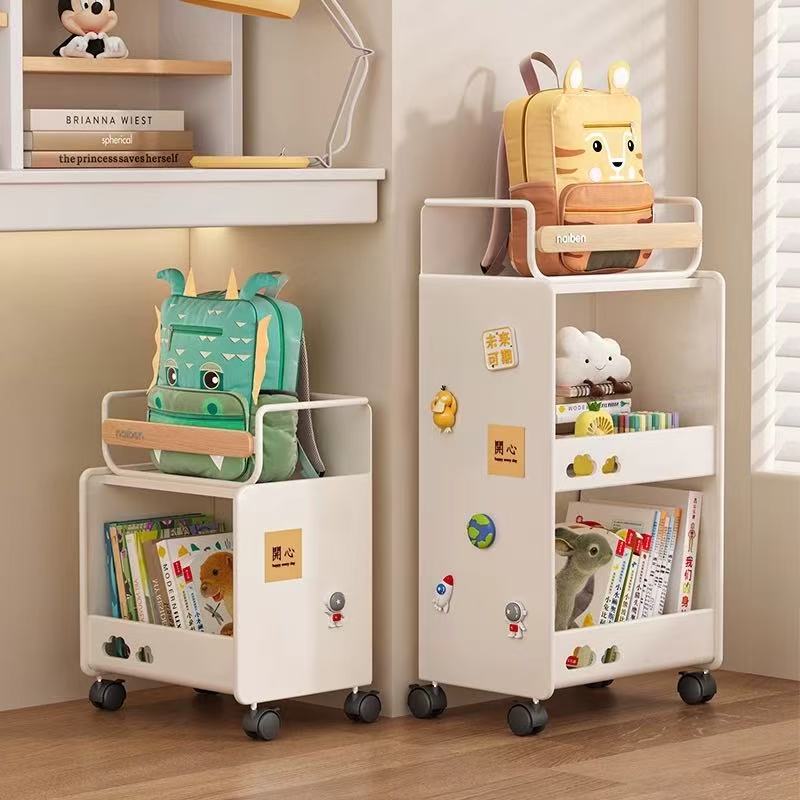 Modern Minimalist Rectangular Carbon Steel Side Table 2/3-Tier For Living Room