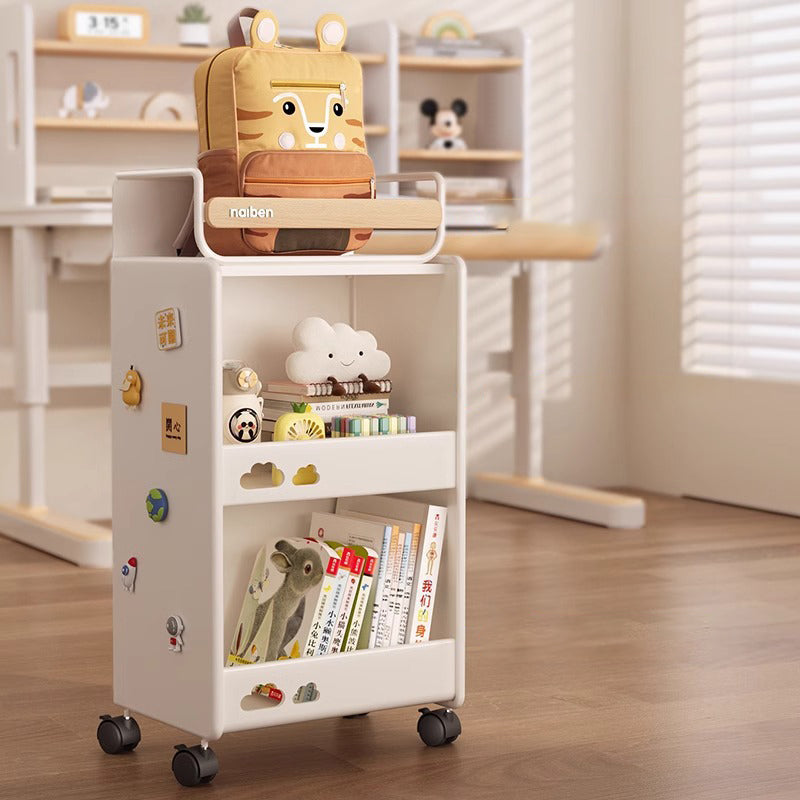 Modern Minimalist Rectangular Carbon Steel Side Table 2/3-Tier For Living Room