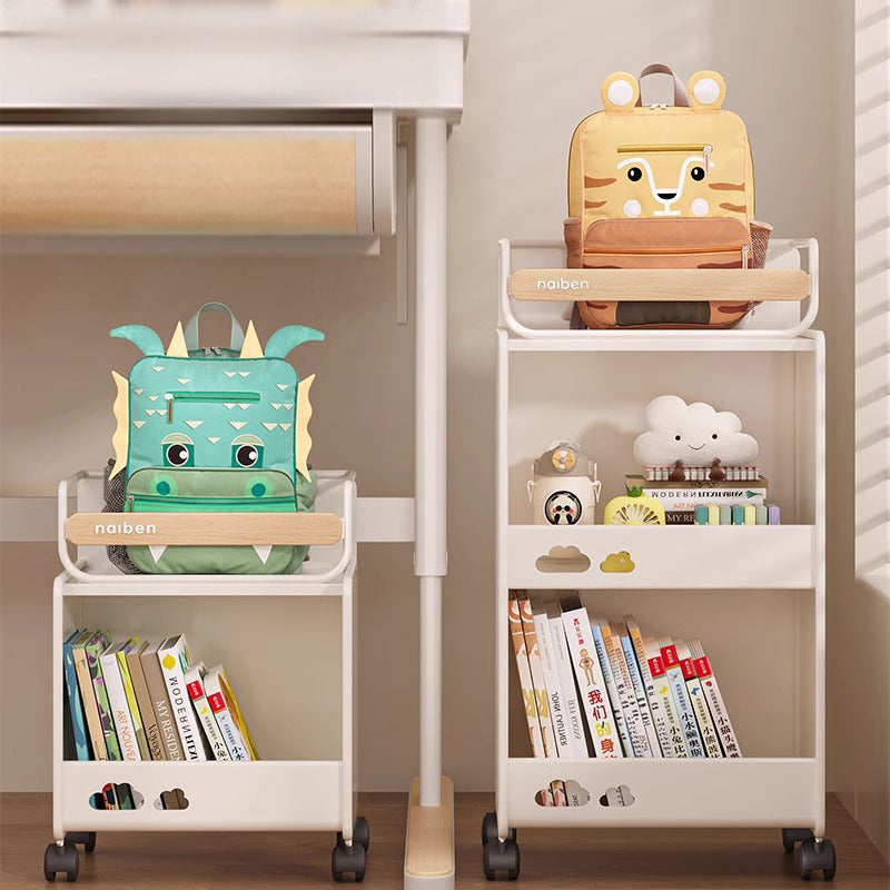 Modern Minimalist Rectangular Carbon Steel Side Table 2/3-Tier For Living Room