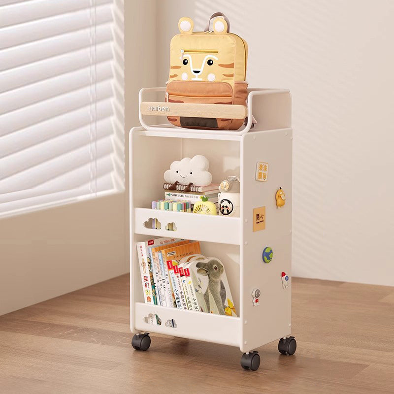 Modern Minimalist Rectangular Carbon Steel Side Table 2/3-Tier For Living Room