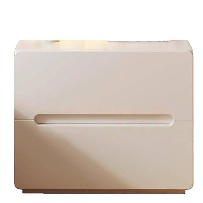 Modern Minimalist Rectangular Solid Wood Eco-friendly Board Nightstand 2/3-Drawer For Bedroom