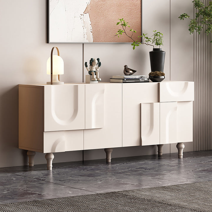 Zapatero rectangular minimalista moderno de tablero de fibra de densidad media con 2 gabinetes para entradas 