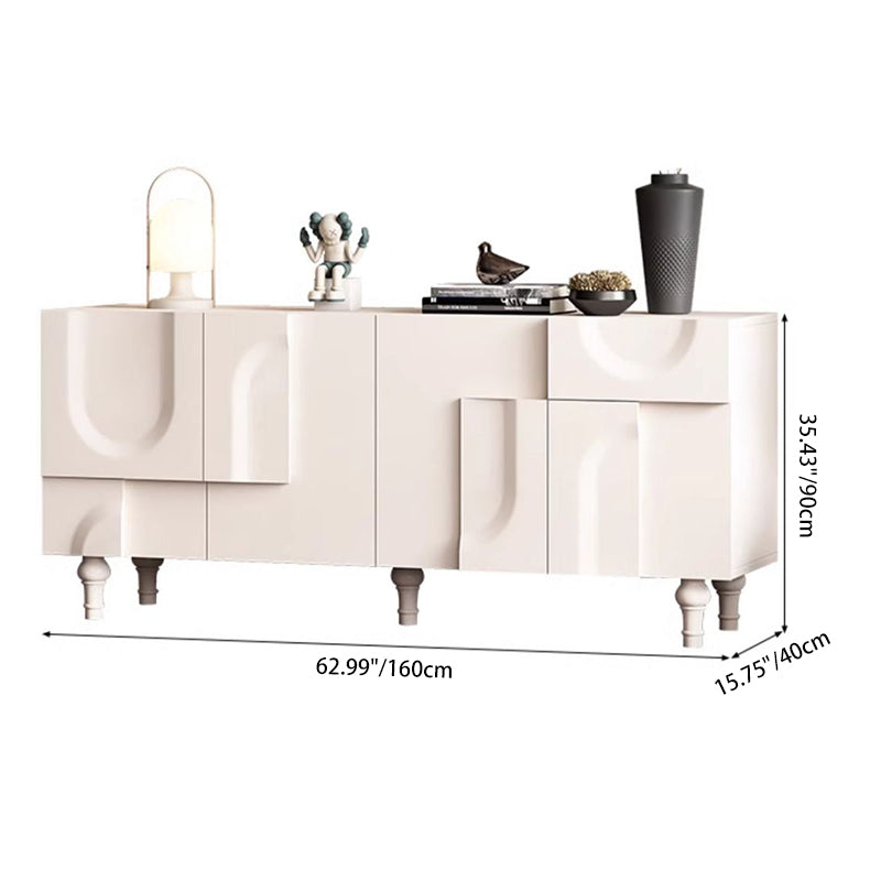 Modern Minimalist Rectangular Solid Wood Medium Density Fiberboard Shoe Storage 2-Cabinet For Entryways