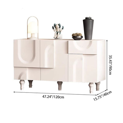 Modern Minimalist Rectangular Solid Wood Medium Density Fiberboard Shoe Storage 2-Cabinet For Entryways