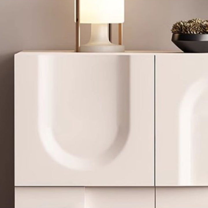 Modern Minimalist Rectangular Medium Density Fiberboard Shoe Storage 2-Cabinet For Entryways
