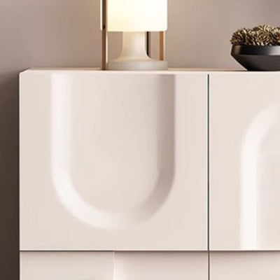 Modern Minimalist Rectangular Solid Wood Medium Density Fiberboard Shoe Storage 2-Cabinet For Entryways