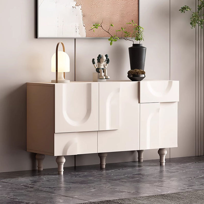 Modern Minimalist Rectangular Solid Wood Medium Density Fiberboard Shoe Storage 2-Cabinet For Entryways