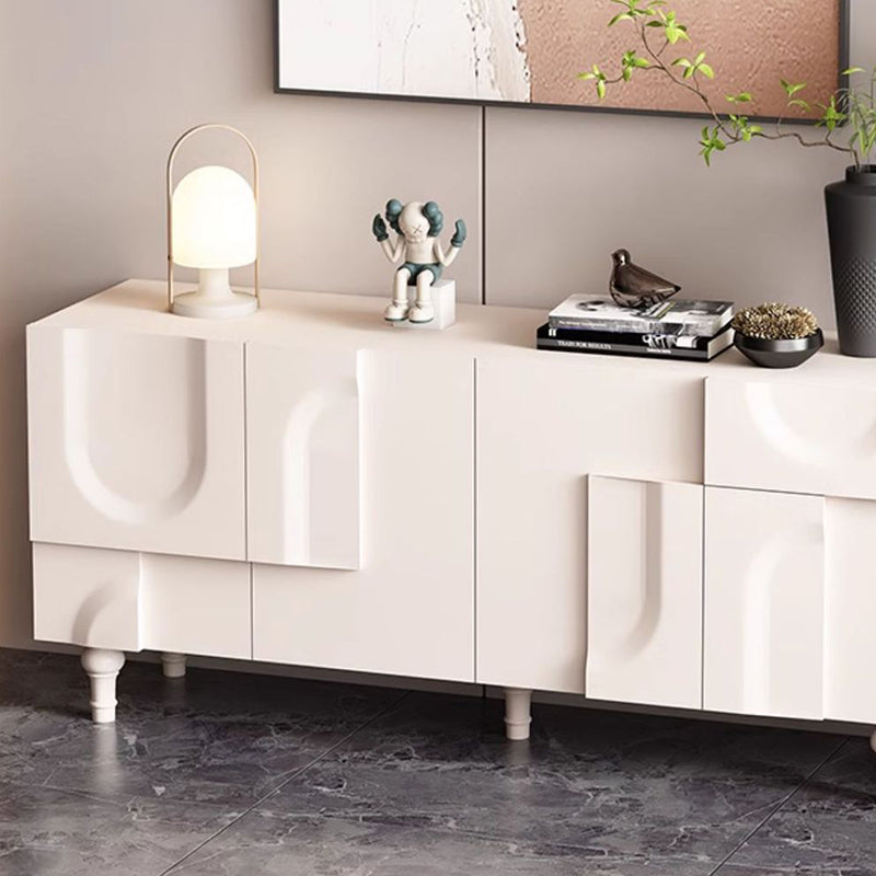 Modern Minimalist Rectangular Solid Wood Medium Density Fiberboard Shoe Storage 2-Cabinet For Entryways