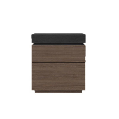 Modern Minimalist Rectangular Medium Density Fiberboard Nightstand 4-Drawer For Bedroom