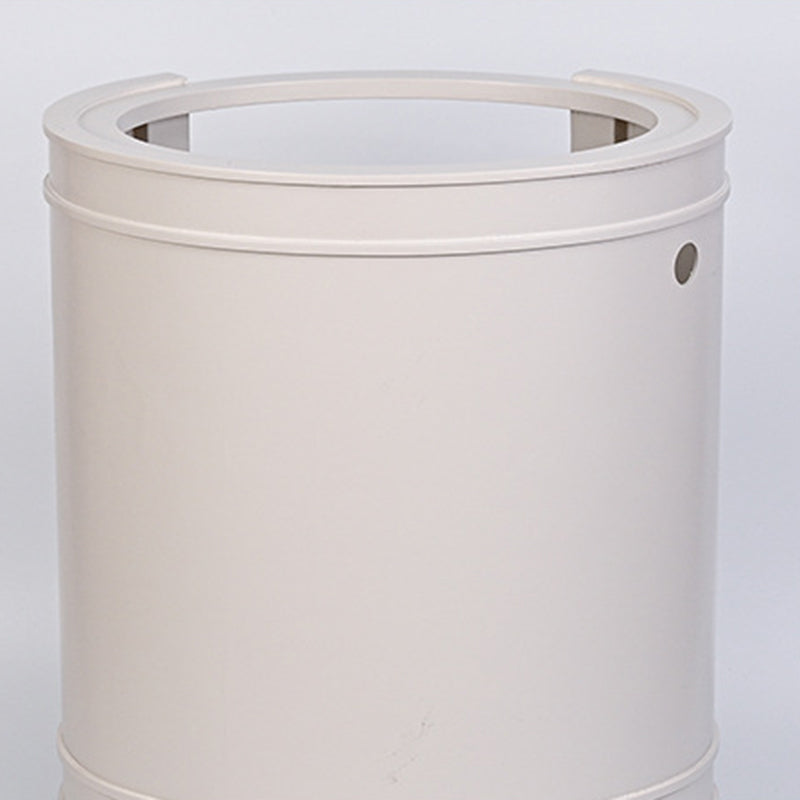 Modern Minimalist Cylindrical Solid Wood Medium Density Fiberboard Nightstand 2-Drawer For Bedroom