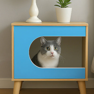 Contemporary Creative Rectangular Solid Wood Medium Density Fiberboard Nightstand 1-Storage For Bedroom