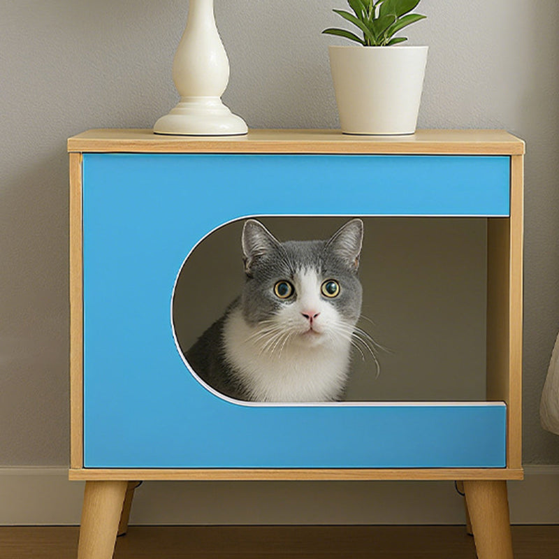 Contemporary Creative Rectangular Solid Wood Medium Density Fiberboard Nightstand 1-Storage For Bedroom