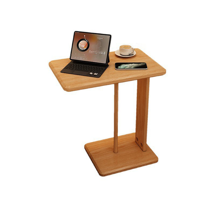 Moderner minimalistischer rechteckiger Beistelltisch aus Massivholz mit 1 Ebene für das Wohnzimmer 