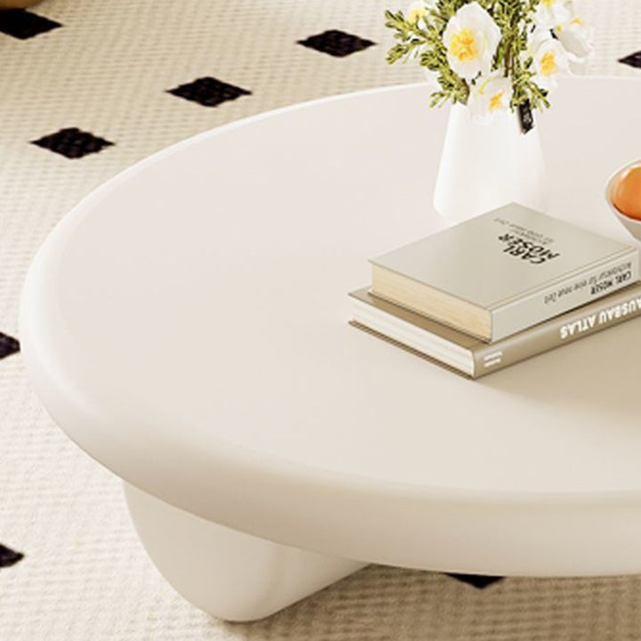 Table basse cylindrique minimaliste moderne en bois massif écologique à 2 niveaux pour salon 