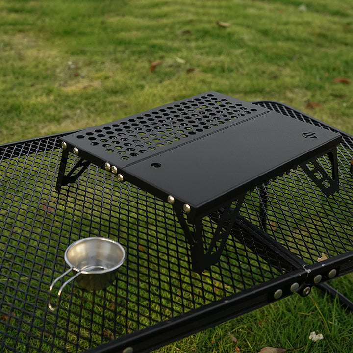 Modern Minimalist Rectangular Aluminum Alloy Outdoor Folding Camping Coffee Table 1-Tier For Garden