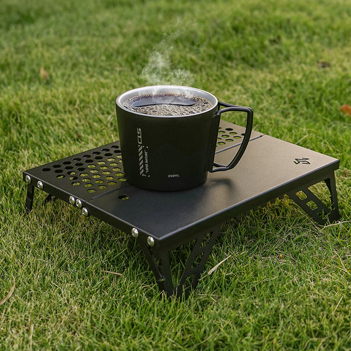Moderner minimalistischer rechteckiger Aluminiumlegierung Outdoor Klapptisch 1-stufig für Garten 