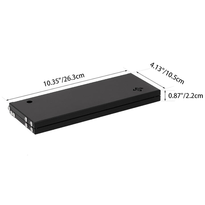Moderner minimalistischer rechteckiger Aluminiumlegierung Outdoor Klapptisch 1-stufig für Garten 