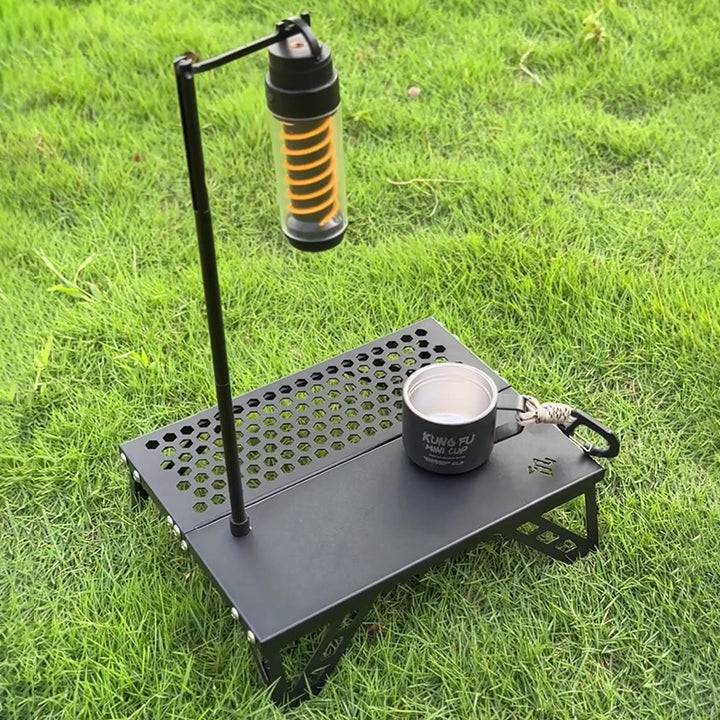 Moderner minimalistischer rechteckiger Aluminiumlegierung Outdoor Klapptisch 1-stufig für Garten 